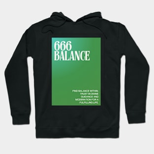 Angel Number 666: Balanced Essence Hoodie